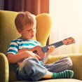 thumbnail image 2 of Mini Guitare Créative à 4 Cordes Jouet Éducatif Précoce Instrument de Musique pour Enfants, 2 of 7