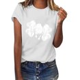 thumbnail image 1 of TopLLC St. Patrick's Day Patricks Day Chemises pour Femmes Hauts de Sarrau St Patricks Day Mode pour Dames St. Imprimé Manches Courtes Col Rond Chemise Femme Décontractée Ample, 1 of 4