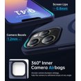 thumbnail image 4 of Entronix Heavy Duty Case For iPhone 15 Pro Max,14 Pro Max, Translucent Matte Back, Magnetic Sturdy Case, Navy, 4 of 5