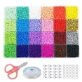 thumbnail image 3 of Graflsoa 24-Color 4MM Glass Beads for DIY Crafting, Handmade Jewelry Accessories, Enameled Beads in Box, 3 of 6