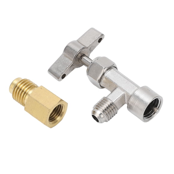 Ouvre-boîte Auto-Étanche Robinet de Canette Filetage 1/4 Po 1/2 Po Distributeur de Réfrigérant en Acier Inoxydable Ouvre-Boîte avec Adaptateur de Boyau pour Voiture