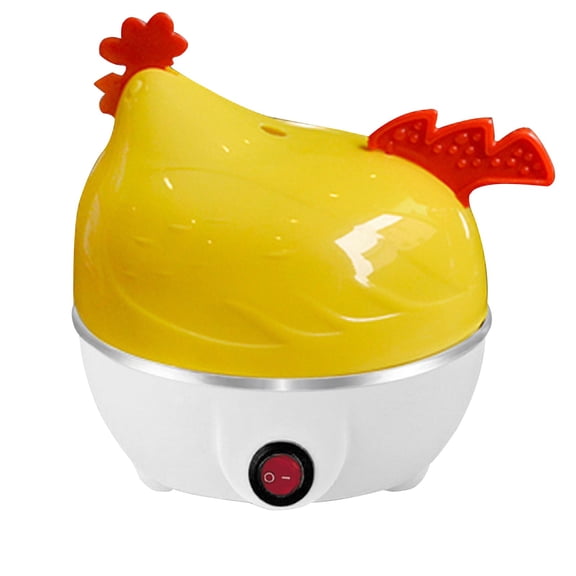 7 Eggs Capacity Egg Cooker - Chicken Shape, Auto Shut-Off, Food Grade Material, for Breakfast Steaming