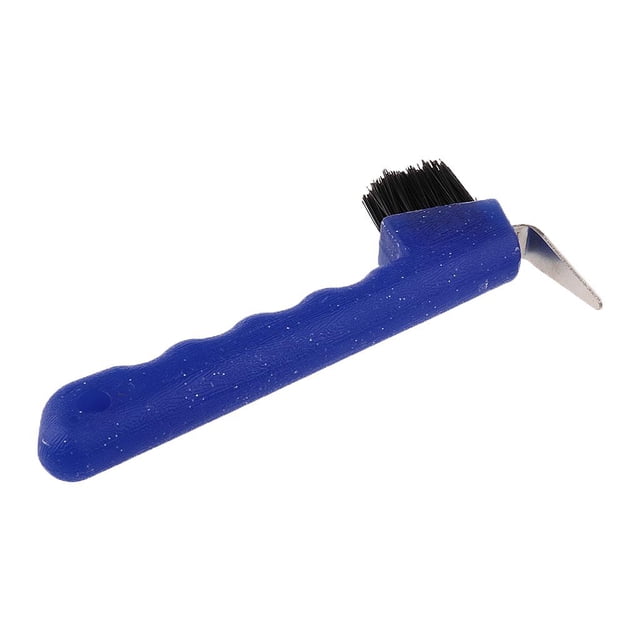 Footpick with Horse Grooming Tool, Green, Pink, Fluorescent Yellow, Blue