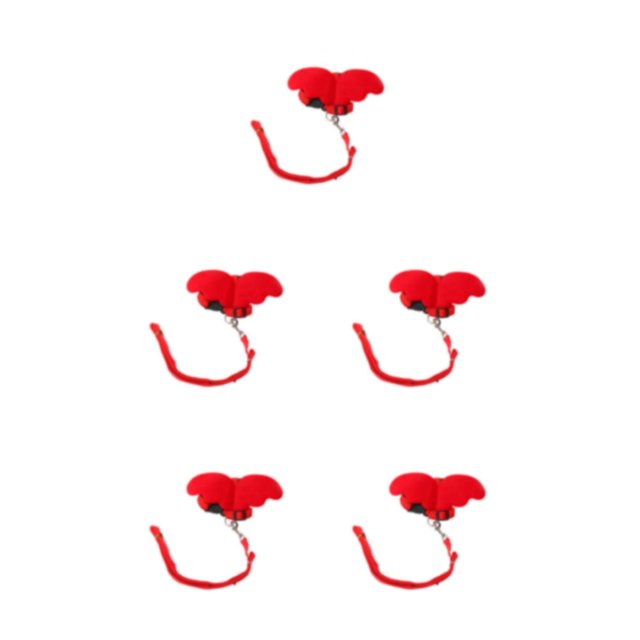 serony Mignon Aile Lapin Harnais Animaux Leash Formation Corde Accessoires Vêtements Rouge XS 5Set