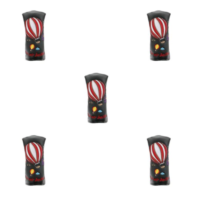 Maytalsory PU Leather Golf Club Head Covers Easy To And Exceptional Durability High black 5Set