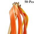 thumbnail image 1 of Bangcool 50PCS Ruban Baguettes Ruban Coloré Décoratif Bâtons Faveurs Fête de Mariage, 1 of 2