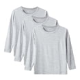 thumbnail image 1 of DXOUPM Chandails à Manches Longues pour Filles Col Ras du Cou Lot de 3 Chandail Léger Confortable T-Shirt Doux, 1 of 4