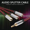 thumbnail image 4 of Câble d'Extension Répartiteur Audio 3.5mm Mâle vers 3 Femelles pour Microphone Casque, 4 of 7