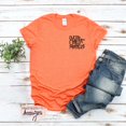 thumbnail image 2 of T-Shirt pour Femmes Adulte Décontracté à Col Rond T-Shirt Imprimé Orange Ample à Manches Courtes, 2 of 3