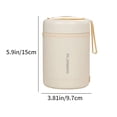 thumbnail image 3 of EGNMCR Home and Kitchen 304 Stainless Steel Constant Temperature Lunch Box USB Heating Large Capacity Lunch Box Outdoor Office Worker Portable Insulation Pot Stainless steel constant temperature pot, 3 of 6