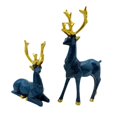 thumbnail image 1 of GROWTH TANK Couple Cerf Statue Nordique Moderne Statue Résine Forêt Artisanat Cadeaux Renne, 1 of 7