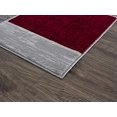 thumbnail image 4 of Lbaiet SL973R57 Red Verena Tapis Rectangulaire Géométrique 5 x 7 Pi, Rouge & Gris, 4 of 6