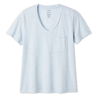 T-shirt à pochette encolure en V George pour femmes