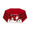 thumbnail image 1 of FAROOT Christmas Tree Skirt Santa Claus Letter Print Decorative Apron, 1 of 6