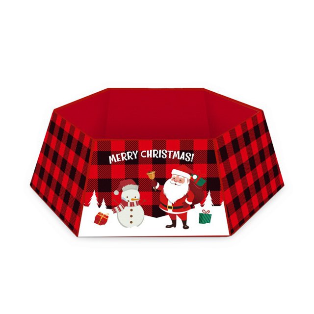 FAROOT Christmas Tree Skirt Santa Claus Letter Print Decorative Apron