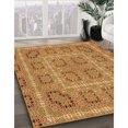 thumbnail image 3 of Ahgly Company Tapis d'Intérieur Lavables en Machine, Carrés, Acajou Transitionnel Brun, 6', 3 of 7