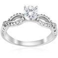 thumbnail image 1 of Bague Croisée Infinie en Diamant 5/8 ct, Or Blanc 14K, 1 of 3
