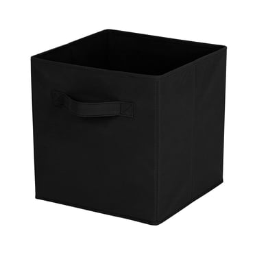 Mainstays Storage Cube Fabric Basket Bin - Foldable, Great for Nursery, Playroom, Closet, Home Organization