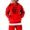 Red, variant on Aocisk Football Sports Retro Pullover Hoodie Sweatshirt for Boys Kids Youth Team Player Fan Apparel Grey 7-8 Years