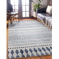 thumbnail image 4 of Outdoor Washable Marco Ivory & Blue 5' x 7' Area Rug, 4 of 9