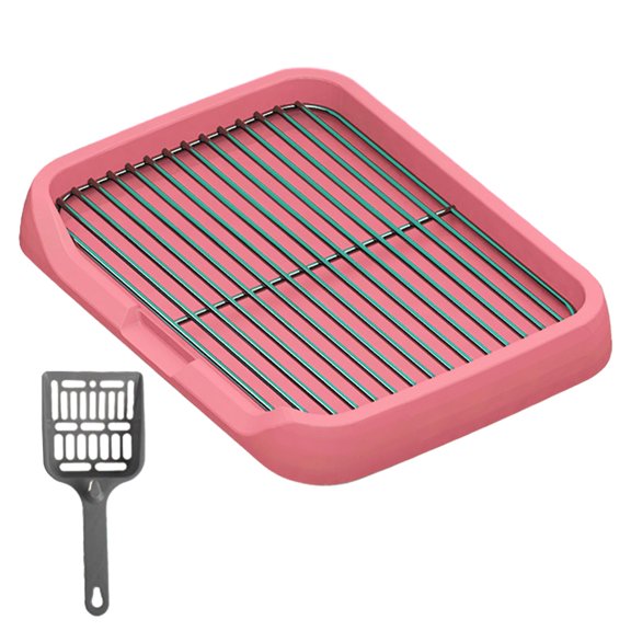 GROWTH TANK Toilette pour Chien Garde les Pattes et les Planchers Propres Grilles en Maille Amovibles Plateau de Petit Pot Intérieur Rose