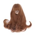 thumbnail image 1 of Long Fake Hair, High Temperature Wire Mesh  Design  Elasticity Toy Doll  Natural And Fit With Neat Bangs For 21-24cm Simulation Dolls Light Brown, 1 of 8