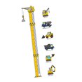 thumbnail image 2 of Height Growth Chart Wall Sticker Max 180cm for Kids Nursery Corridor Bedroom Engineering Vehicle, 2 of 8
