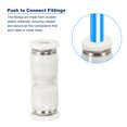 thumbnail image 4 of Unique Bargains Push to Connect Fittings, 6 Pack Fittings Straight Tubes, White, 5/32 Inch Od, 4 of 5
