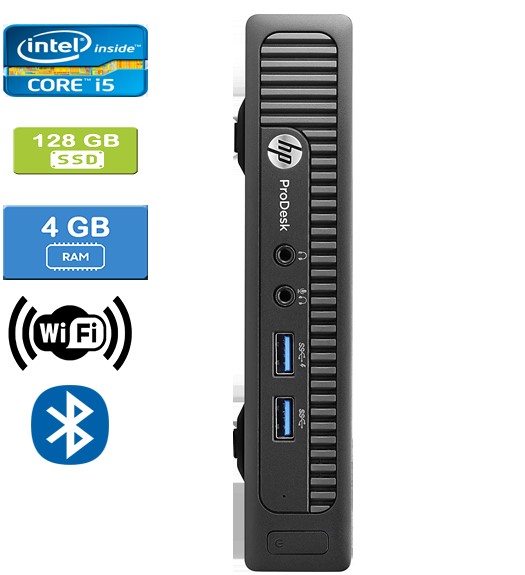 Remis à Neuf : HP 600 G1 MINI Intel Core i5-4590T 2,00 GHz, 4 Go, 128 Go SSD, Win 10 Home