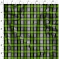 thumbnail image 3 of Soimoi Green Modal Satin Fabric Plaid Check Print Sewing Fabric Yard 42 Inch Wide, 3 of 5