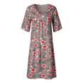 thumbnail image 3 of Robe Grande Taille Décontractée Femme Style Vacances Feminino Imprimé Décontractée Robe Grande Taille pour Dames, 3 of 7