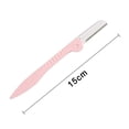 thumbnail image 2 of YOPTOP 3 Pcs Rasoir pour Sourcils Rasoirs pour Sourcils Rasoir Microblades pour Femmes Visage Poils Outil de Dermaplaning Tondeuse Sculptante avec Couverture de Précision Soins de la Peau - shape1,shape2, 2 of 5