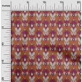 thumbnail image 1 of oneOone Tissu Popeline de Coton Motif Cachemire Ikat Tissu BTY 56 Pouces de Large, 1 of 4