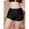 thumbnail image 1 of Charmo Womens Plus Size Drawstring Swim Board Shorts Ruched High Waisted Swimsuit Bottoms, 1 of 6