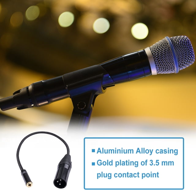 Dual Shielded Audio Cable Wear-resistant Plug Adapter Video Camera Switch Home Supplies for Smartphone Microphone Music Player 0.5m