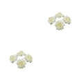thumbnail image 3 of Decodeary 50pieces Low Maintenance Soft Texture Fabric For Albums And Decorations Realistic Appearance Fiber Wide Application Cream 4.5cm 2Set, 3 of 6