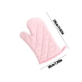thumbnail image 3 of EGNMCR Kitchen Gadgets 1 PC Solid Color Quilted Microwave Non Scalding Heat Resistive High Temperature Non Slip Gloves Kitchen Oven Baking Special Suitable For Kitchen Restaurant Polyester mittens, 3 of 6