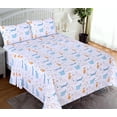 thumbnail image 2 of RUVANTI 100% Cotton Queen Sheets, Percale Queen Sheet Set, Puppy Me, 2 of 5