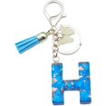 thumbnail image 2 of ORUYROP Initials Letter Keychain Blue Tassel Butterfly Pendant for Women Girls Wallet Backpack Purses, 2 of 3