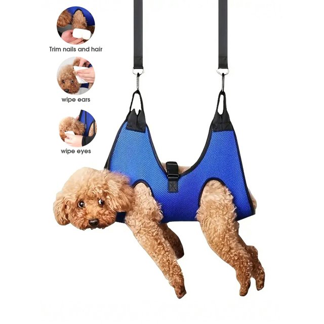 Pet Hammock, Sling, Carrier For Cats And Dogs. Great For Bathing, Trimming Nails, Grooming. Safe And Comfortable, Provides Immobility