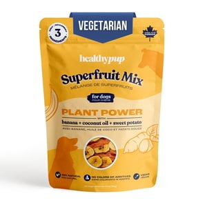 The Healthypup Co - Mélange de surfruit - Soin de chien végétalien doux avec banane, patate douce & Huile de coco, sac de 5,5 oz