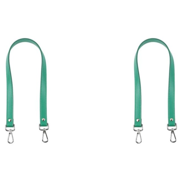 Transemion Stylish Shoulder Strap For Bag PU Leather Craftsmanship Multi-Color Options Shoulder Bag Strap Bag Accessories green 2Set