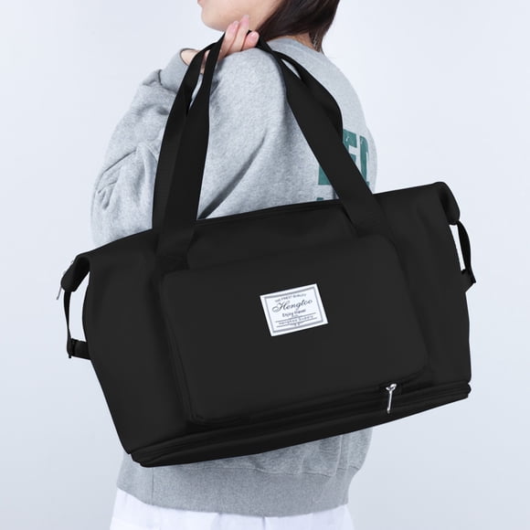 Wzzjkit Wzzjkit Duffle Bag, Foldable Travel Duffel Bags for Men Women, Overnight Shoulder Bag, Large Capacity Packable Travel Bag Luggage for Gym Sports