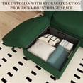 thumbnail image 4 of Walsunny 78" Convertible Sectional Sofa Couch L Shaped Couch Sofa for Living Room Small 3 Seater Sofa Couch with Storage Ottoman and Side Pockets(Green), 4 of 6