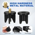 thumbnail image 3 of Uxcell 2Set Replacement Shade Parts Clutch Plug, 1.5 Inch Roller Blind Repair Kit Universal Blind Replacement Parts, Black, 28mm Clutch Plug, 3 of 7
