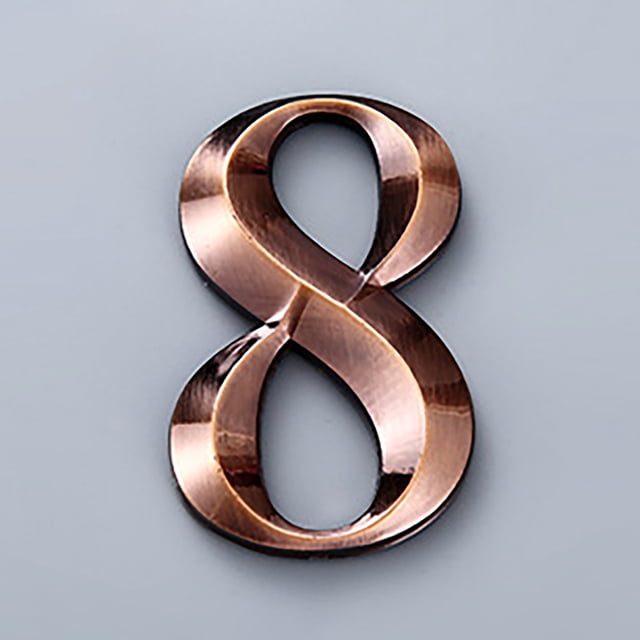 Cagogo under $5 House Numbers, Modern House Numbers 0-9, Self Adhesive Metal Door Address Numbers for Mailbox Street, Outdoor Numbers, Door Numbers, Address Signs