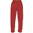 thumbnail image 5 of MAWCLOS Women Jogger Sets Long Sleeve Tracksuit Set Solid Color Two Piece Outfit Breathable Sports V Neck Sweatsuits Red S, 5 of 5