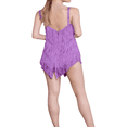 thumbnail image 3 of Robe de Soirée Club à Paillettes pour Femmes Bretelles Spaghetti Sans Manches Dos Nu avec Franges, 3 of 4