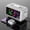 White, variant on Dvkptbk Perpetual Calendar FM Radio Alarm Clock RGB Colorful Mirror Large Screen Display Electronic Clock Suitable for Giving Holiday Gifts