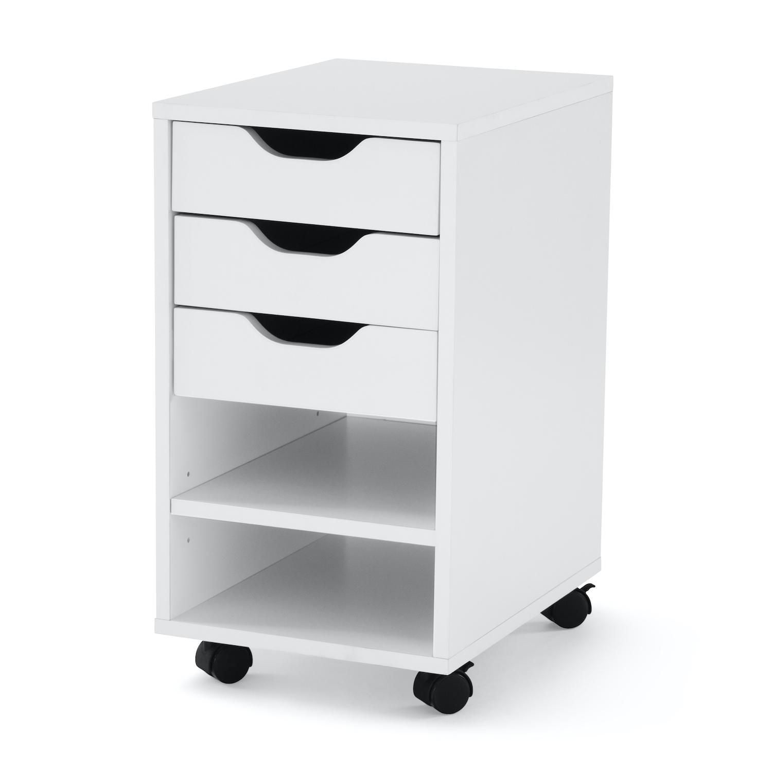 Mainstays Mueble-Classeur Sur Roulettes Perkins, Blanc